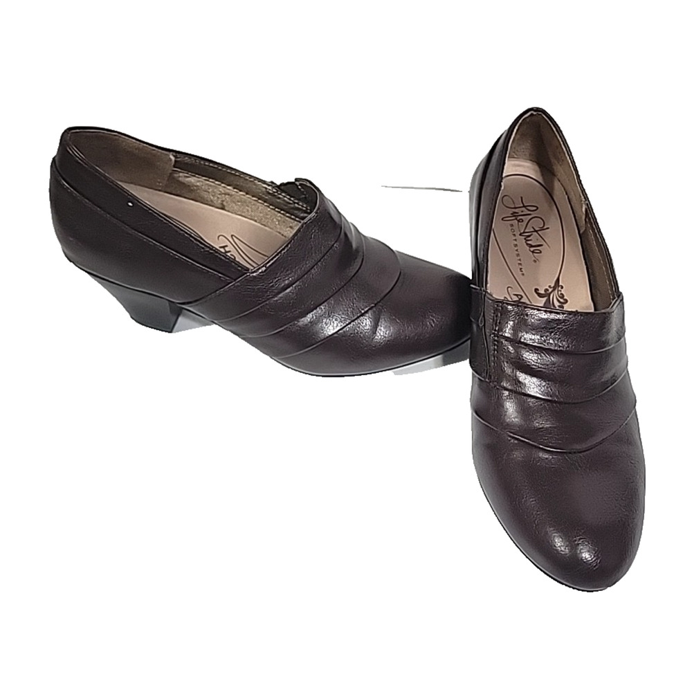 Life Stride Soft System Active Arch Brown Pumps Size 8.5 M0